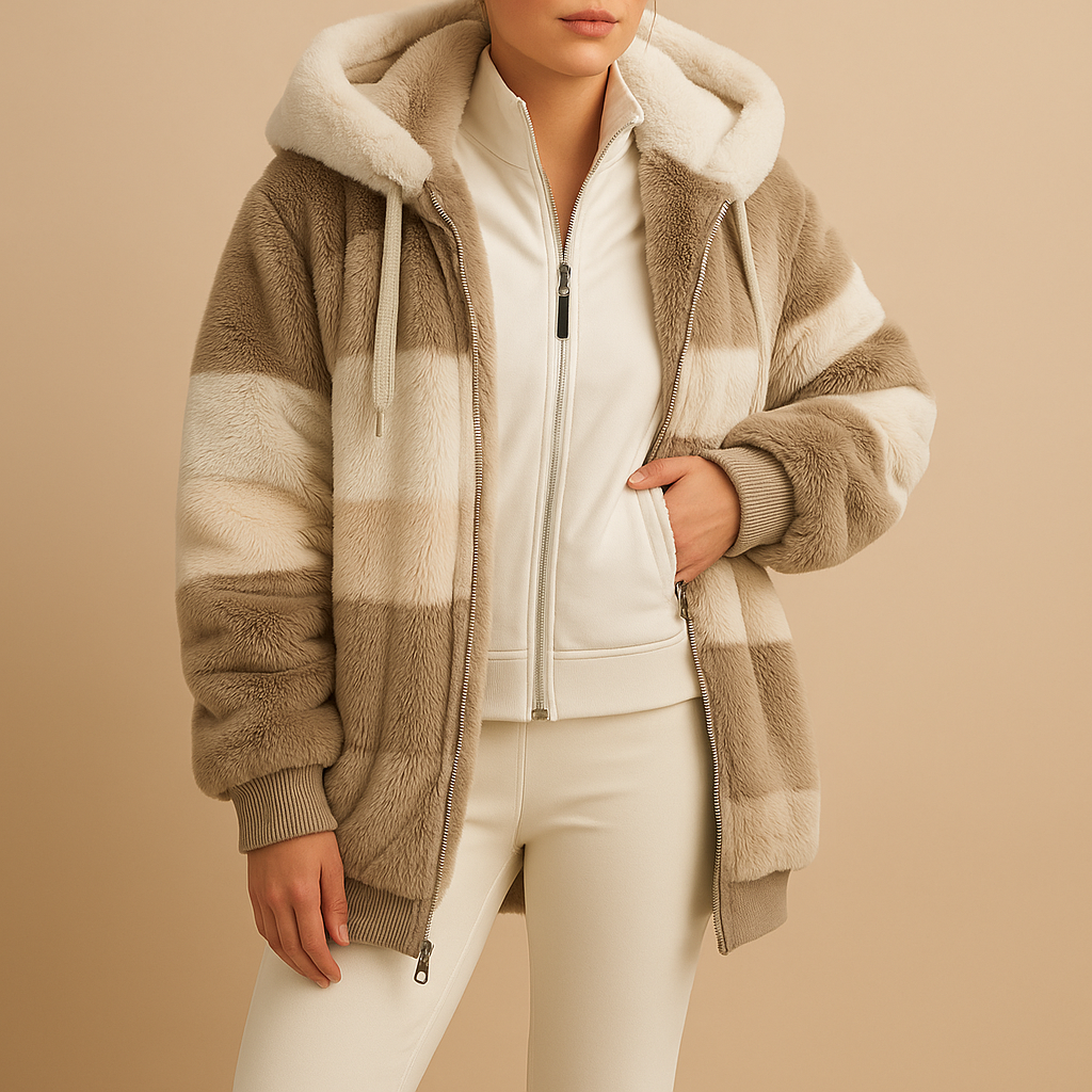 Oversized Vintage Strickjacke mit Taschen für Damen | Lianne