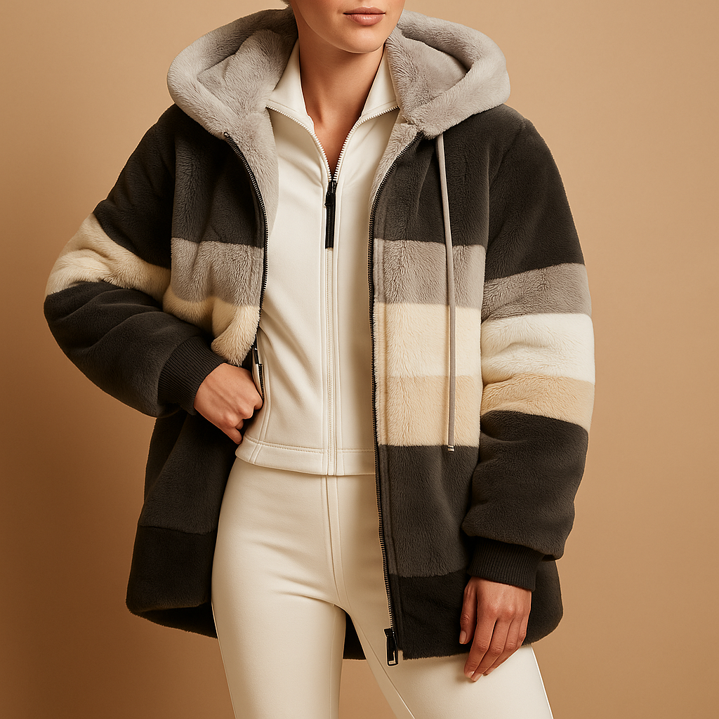 Oversized Vintage Strickjacke mit Taschen für Damen | Lianne