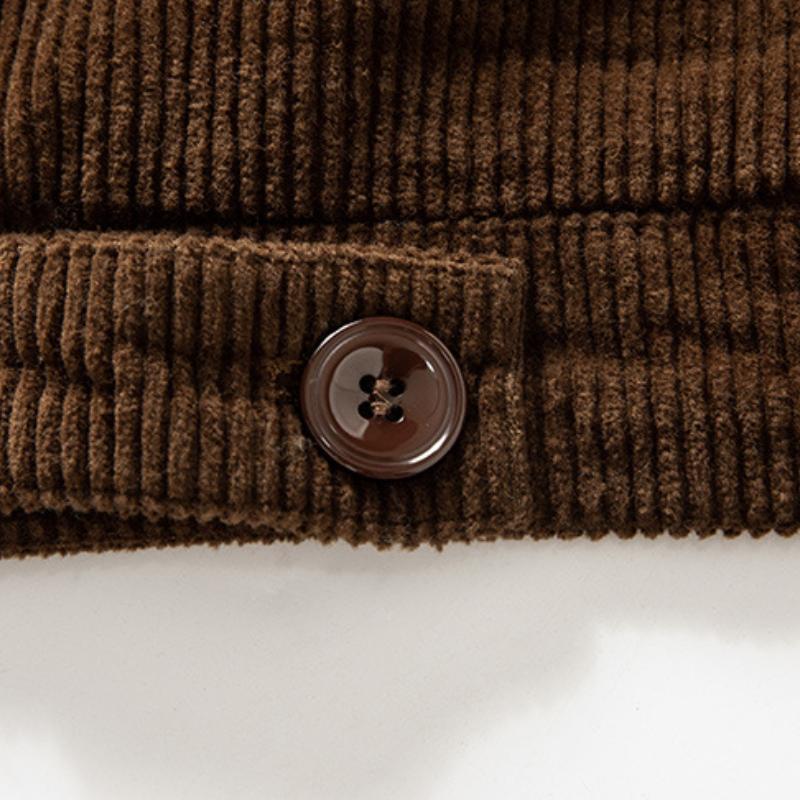 Mason™ Warme Plüschkragen Cordjacke