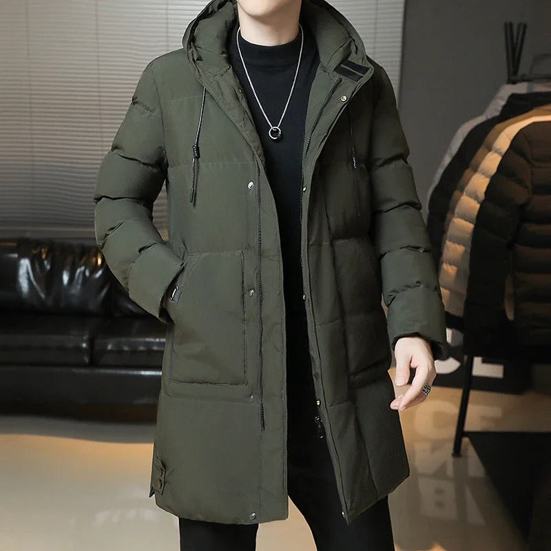 Stilvolle Lange Winterjacke
