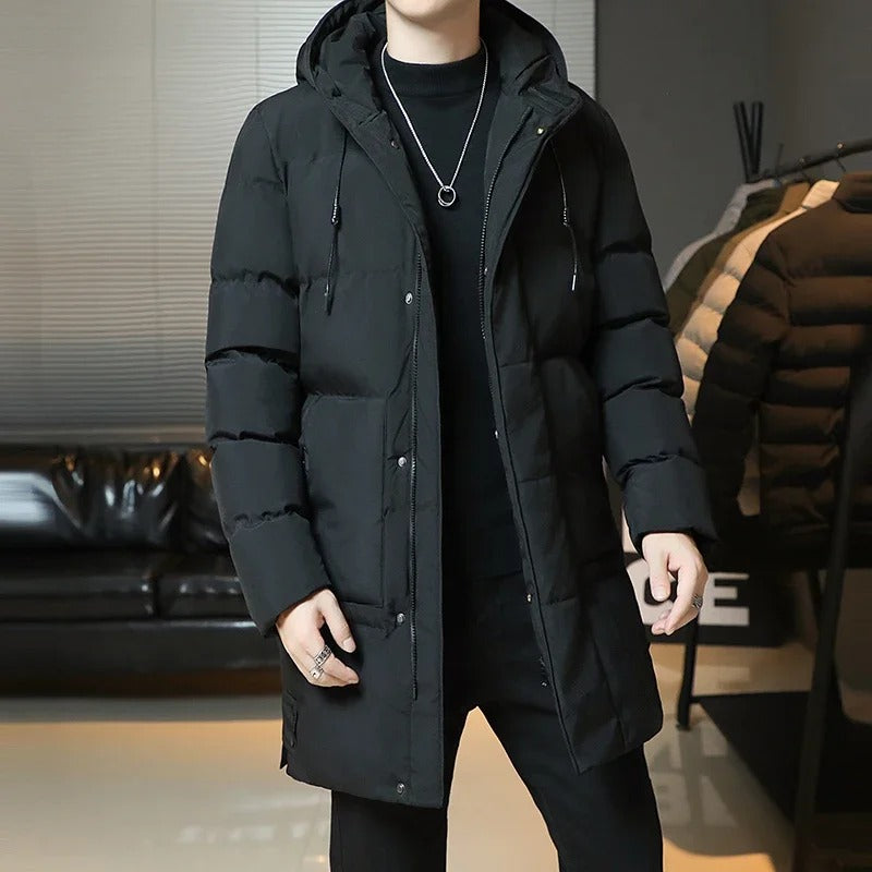 Stilvolle Lange Winterjacke