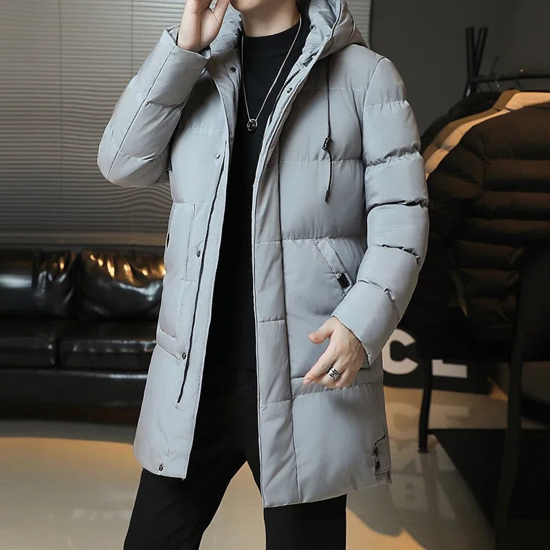 Stilvolle Lange Winterjacke