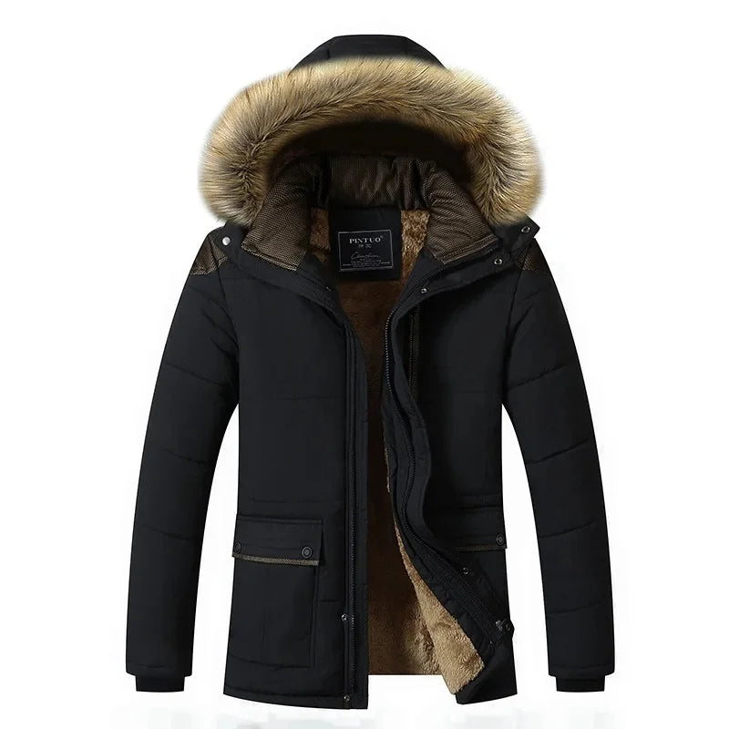Stilvolle, gefütterte Fleece-Winterjacke