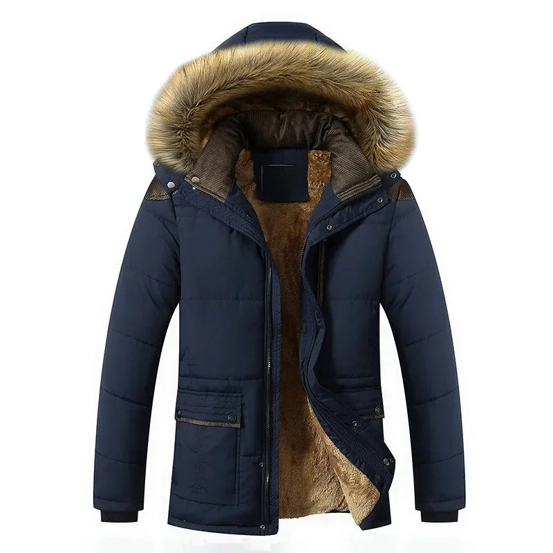 Stilvolle, gefütterte Fleece-Winterjacke
