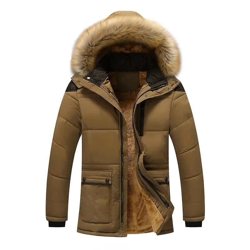 Stilvolle, gefütterte Fleece-Winterjacke