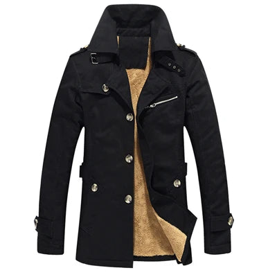Stilvoller gefütterter Trenchcoat
