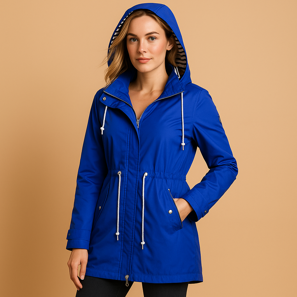 Wasserdichte Damenparka mit verstellbarem Taillenzug | Celina
