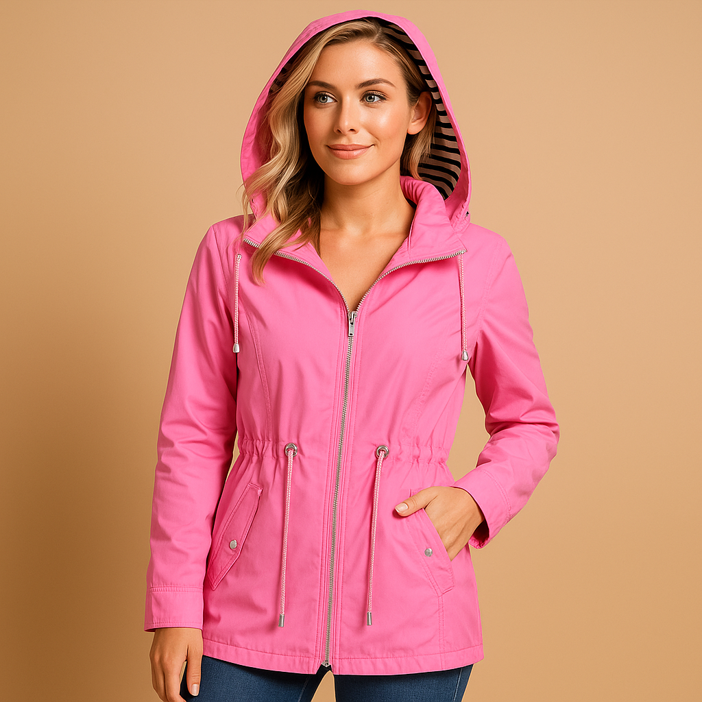 Wasserdichte Damenparka mit verstellbarem Taillenzug | Celina