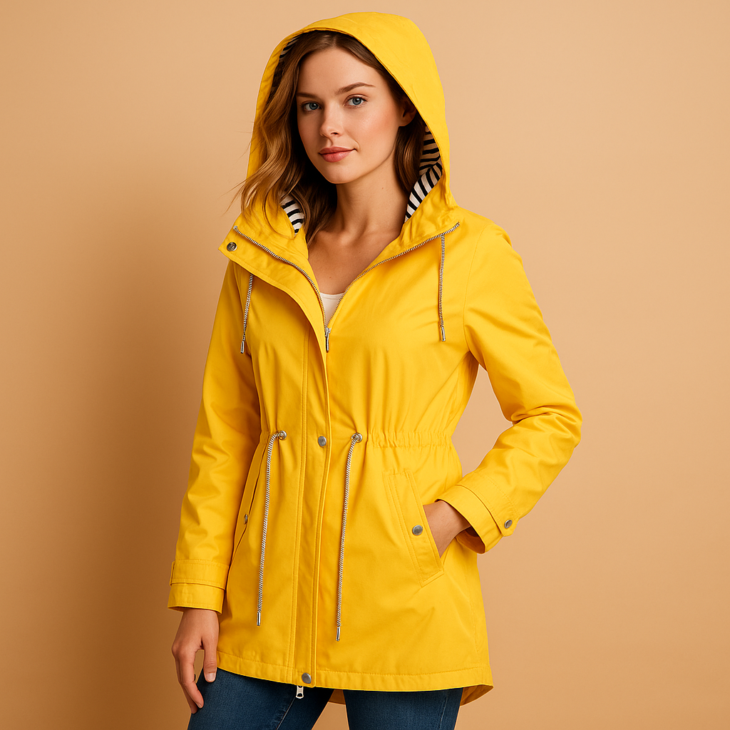 Wasserdichte Damenparka mit verstellbarem Taillenzug | Celina